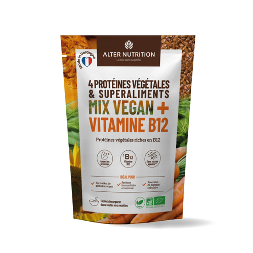 Protéines Mix Vegan + B12 / Mix Vegan Protein + B12