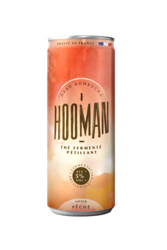HOOMAN - Kombucha alcoolisé - Pêche / HOOMAN - Peach Hard Kombucha