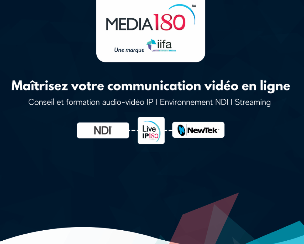 LIVE IP-180 - Formation audio-vidéo IP ENVIRONNEMENT NDI & DANTE