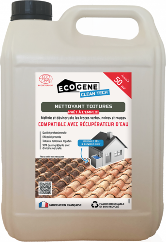 Nettoyant toitures PAE 50 m² ecocertifié ECOGENE CLEAN TECH