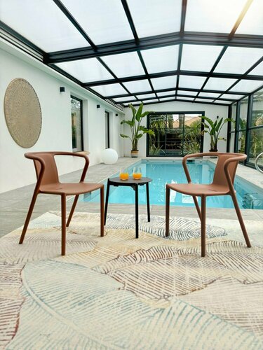 Fauteuil de jardin empilable DIEGO - TERRACOTTA