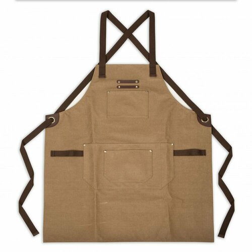GS166 - Tablier en toile enduite et cuir