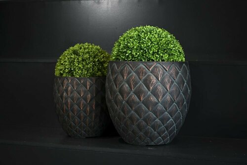 Pot fibraciment design ananas