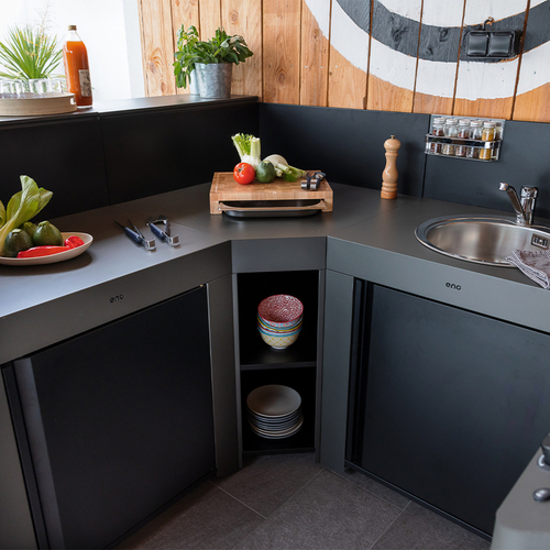Module d'angle Gris Cargo et Noir
