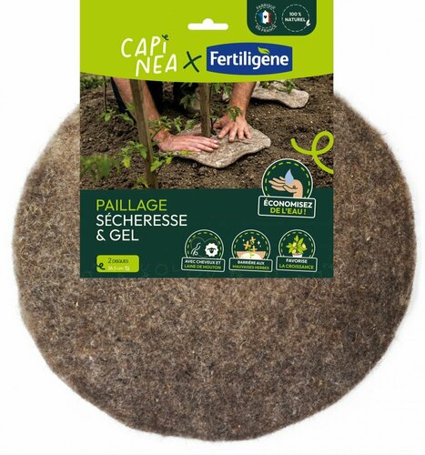 CAPINEA x FERTILIGENE - Disque de paillage sécheresse gel
