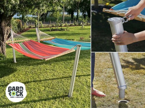 POTEAU POUR HAMAC design et amovible