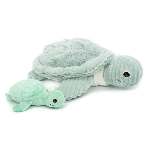 Peluche tortue Sauvenou maman et son bébé - Les Ptipotos