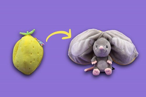 Peluche Rocket citron-souris - Flipetz