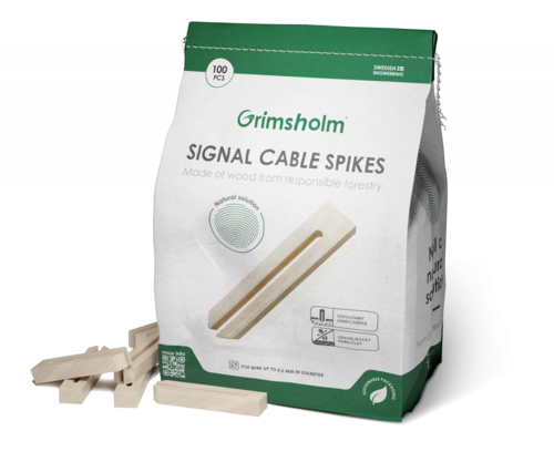 Clous pour câble de signal en bois