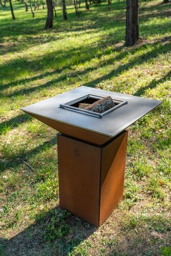 BRASERO PLANCHA CEVENOL 74 X 74 X 90 CORTEN