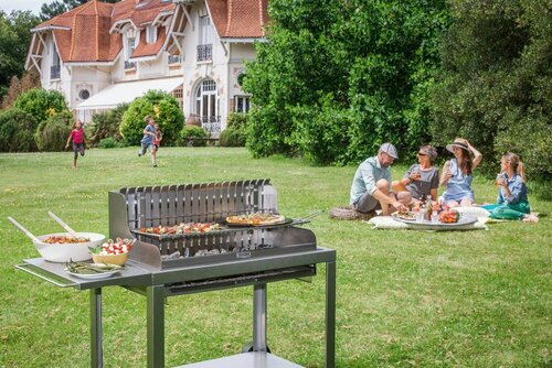 Barbecue Irissarry sur chariot
