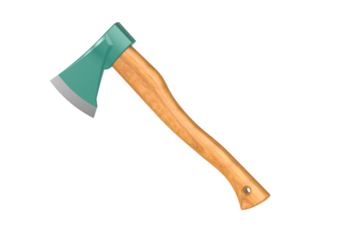 Hachette 0,8kg manche galbé en bois certifié FSC 100% (40cm)