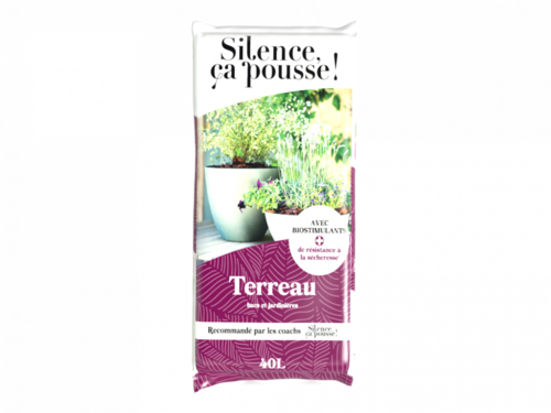 Silence ça pousse! Terreau bacs et jardinières 40 litres
