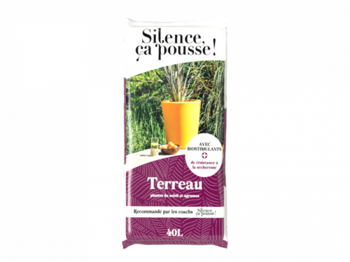 Silence ça pousse! Terreau plantes du soleil et agrumes 40 l