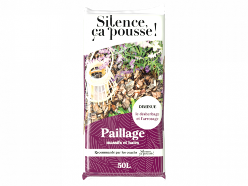 Silence ça pousse! paillage massifs et haies 50 litres