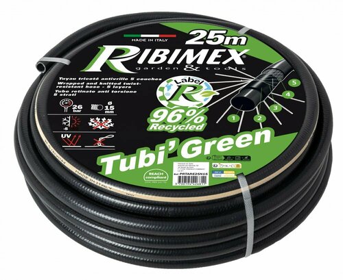 Tuyau d’arrosage recyclé Tubi’green anti-torsion