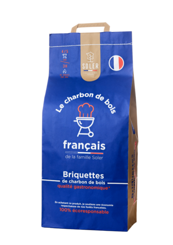 Briquettes de Charbon de bois Français