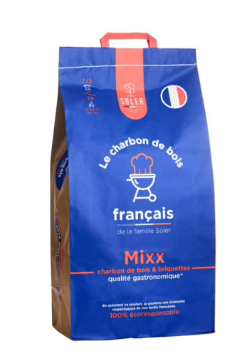 Charbon de bois Français-Mixx charbon de bois et briquettes