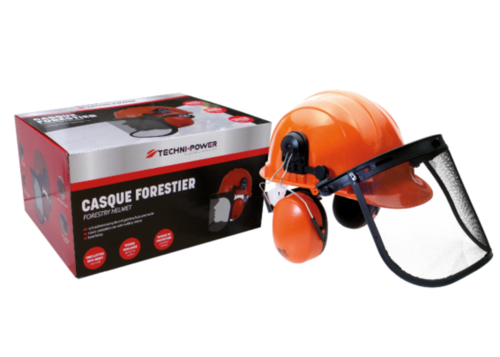 CASQUE COMPLET AVEC ANTI-BRUIT ET VISIERE TECHNI-POWER
