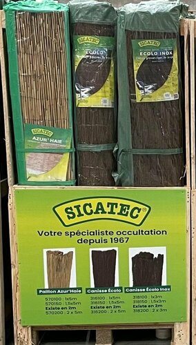 Box Demi Palettes Naturel 1.5 m