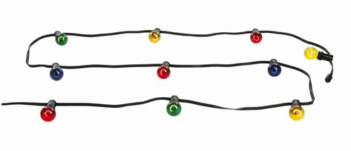 Guirlande lumineuse PVC noir/verre 10xE27, NIRVANA ref. 3400