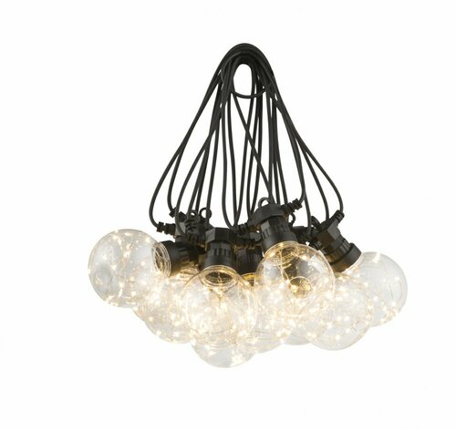Guirlande lumineuse PVC noir 10x LED, ALMAGA ref. 34090N