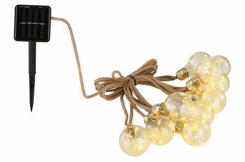 Guirlande solaire PVC ambre, SOLAR ref. 33694-10
