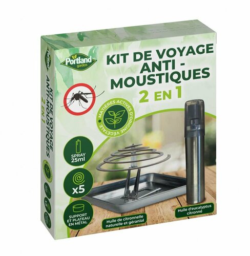 KIT DE VOYAGE RÉPULSIF ANTI-MOUSTIQUES 2 EN 1