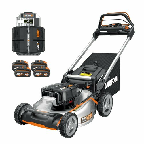 Tondeuse à gazon autotractée 80V  - 1000m² - 51cm – WG761E