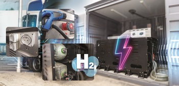 Hydrogen fuel cell-electric off-grid charger