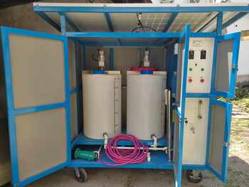 Mobile water disinfection system