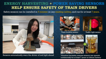Green energy milliwatt wireless sensor fusion for railway safety alert
