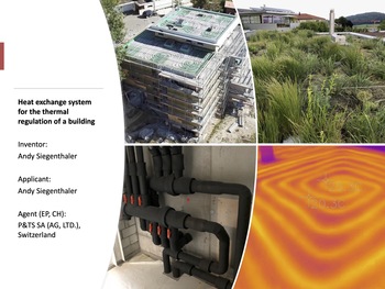 Heat exchange system for the thermal regulation of a building