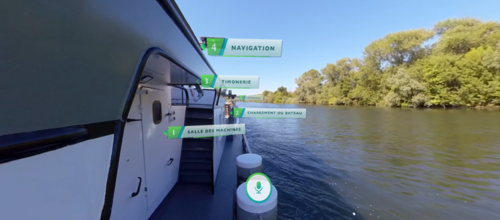 Découverte du transport fluvial en réalité virtuelle