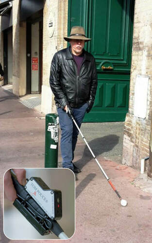 TP3-V3®, canne blanche électronique TOMPOUCE