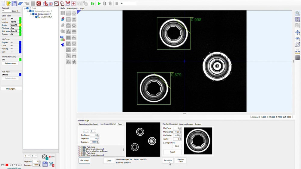 Marquage automatique au laser avec VisionOptiX et MagicMark