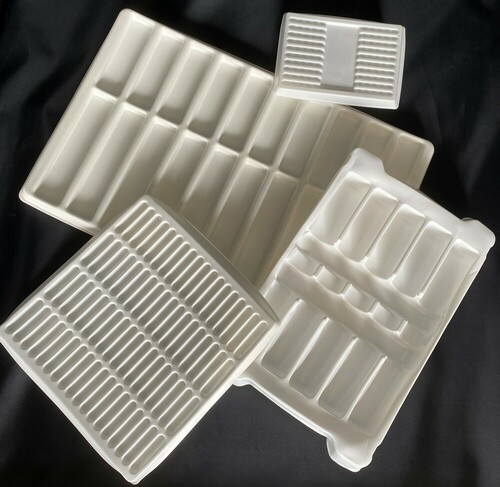 Soft touch foam tray