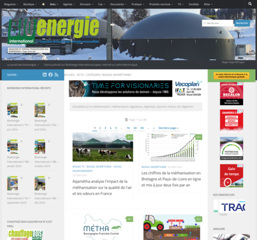 Portail des bioénergies