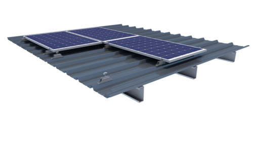 Profil Eklips A 45 avec fixations Prima pour modules photovoltaïques