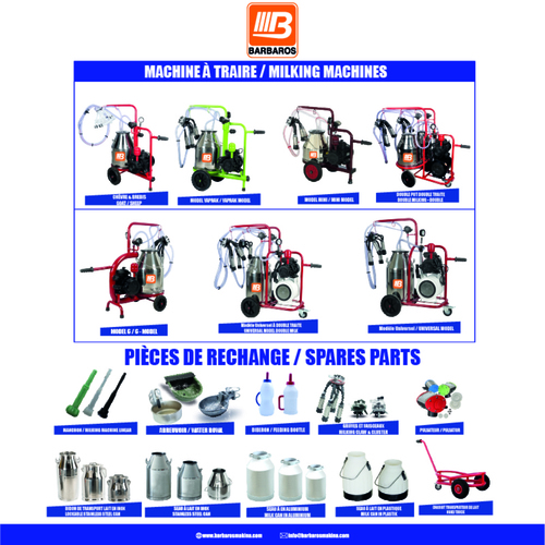 Bucket Milking Machines and Complementary Equipment
