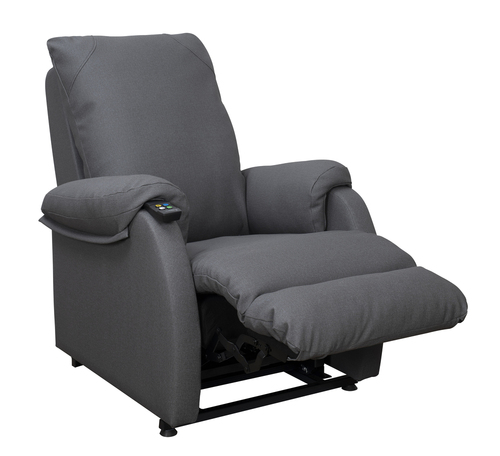 Fauteuil Lux 2 moteur PVC couleur gris galet