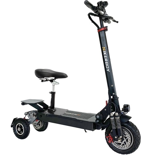 Trottinette électrique avec siège pour senior tout terrain off road 3 roues Hikerboys