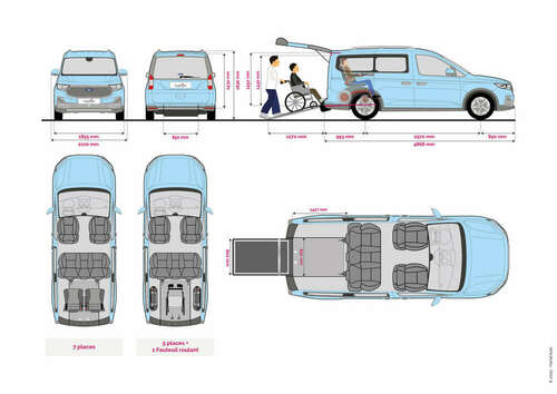Ford Grand Tourneo Connect TPMR - 5🚹+1♿ OU 7🚹