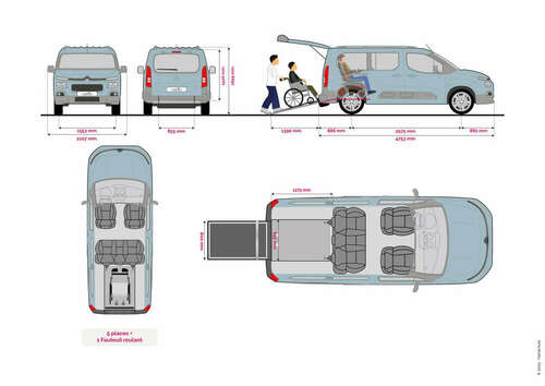 Citroën ë-Berlingo XL - 5🚹+1♿