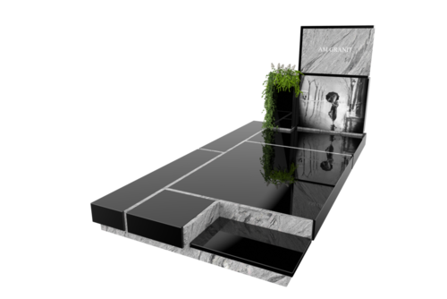 Monument funéraire en granit CUBIK