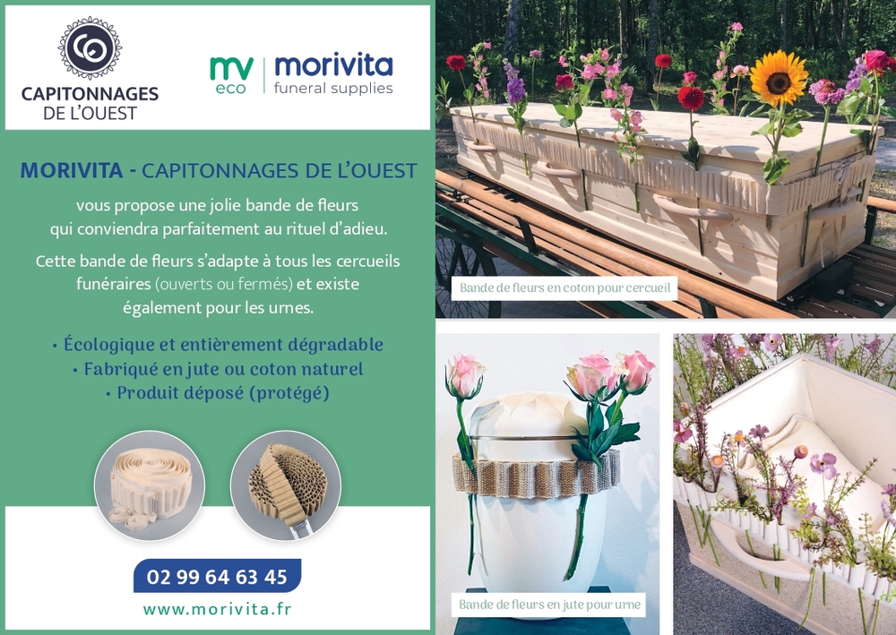 RUBAN DE FLEURS ECOLOGIQUES POUR PERSONNALISATION DES CEREMONIE