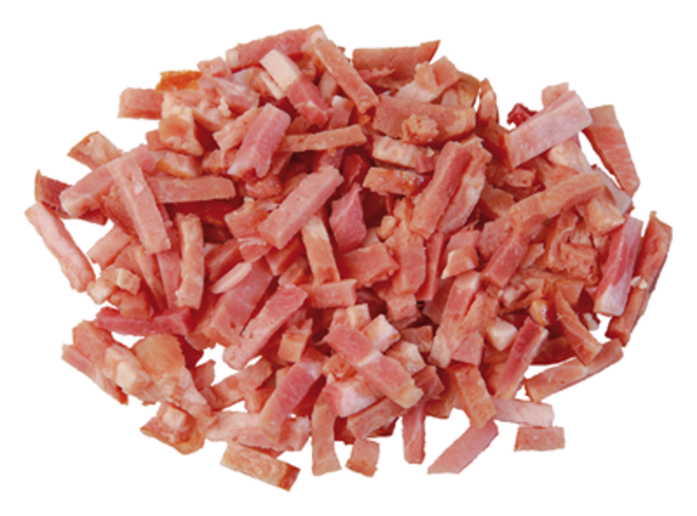 lardons 5X5 étuvé barquette 1 kg 