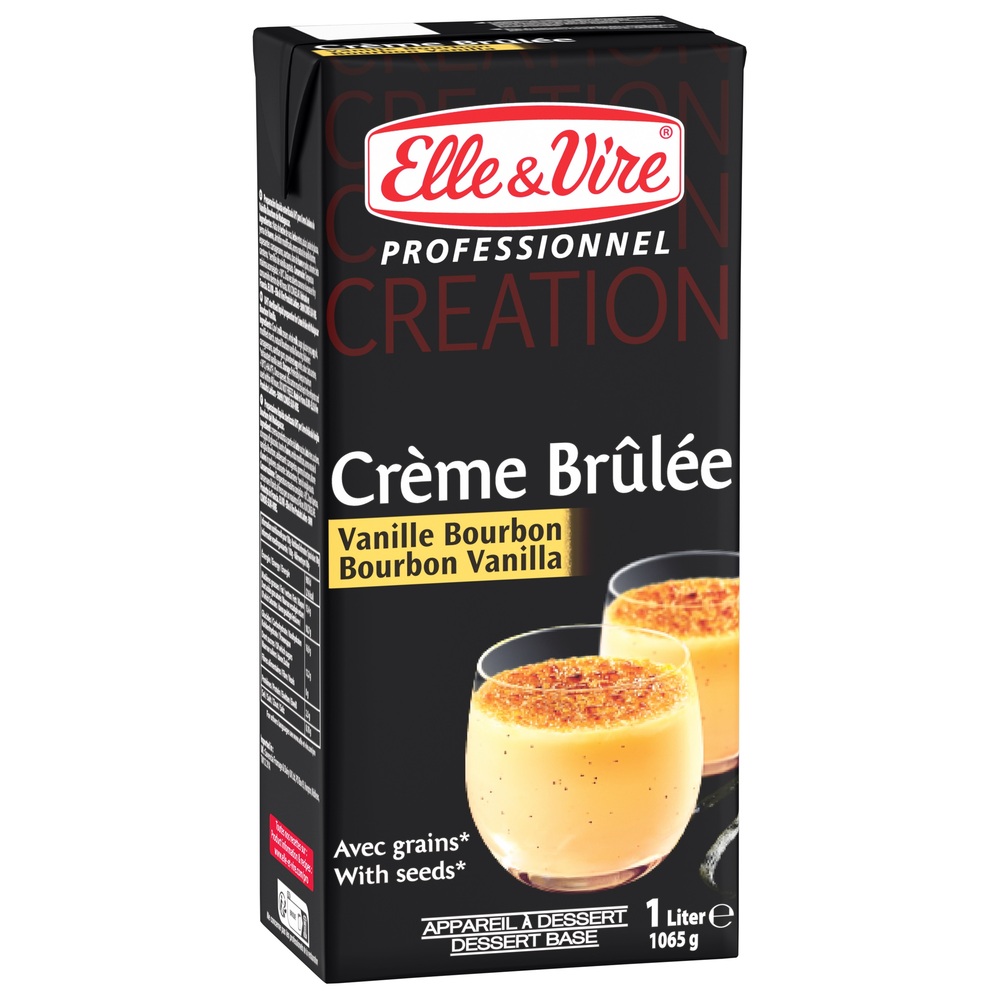 Appareil à Crème Brûlée à la vanille Bourbon Elle et Vire 1l