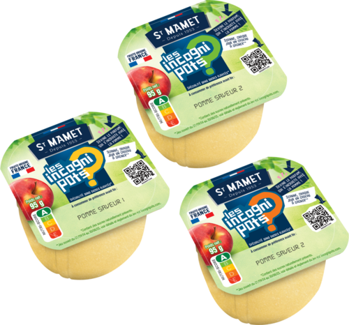 Compotes individuelles "Les INCOGNIPOTS" Nouveauté