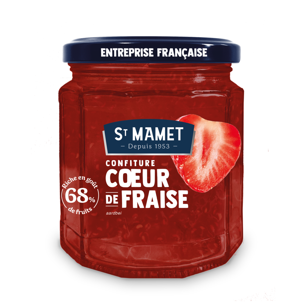 Confiture "Cœur de Fruit", allégée en sucre